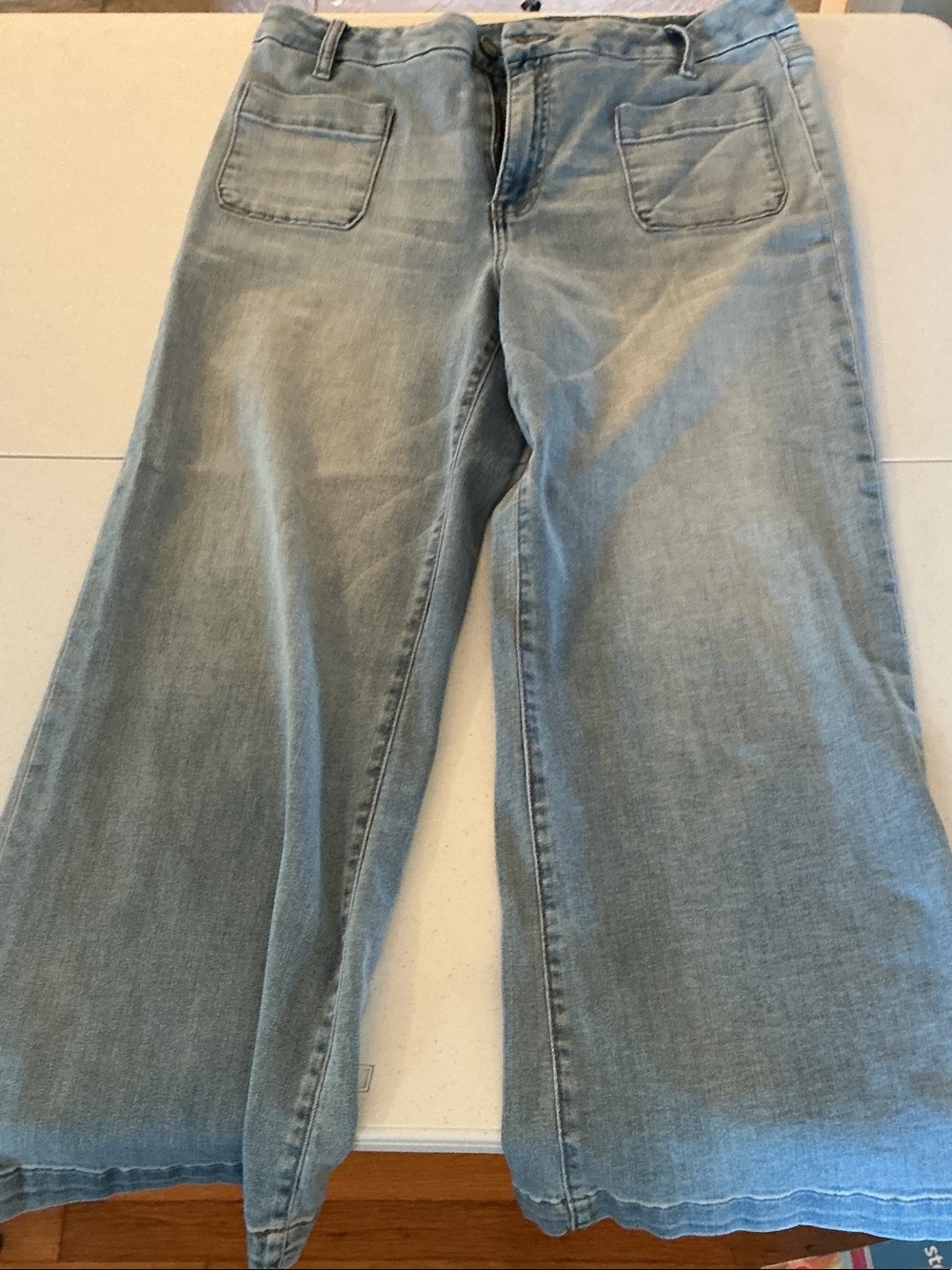 Kut from the Kloth Light Blue Wide-Leg Jeans